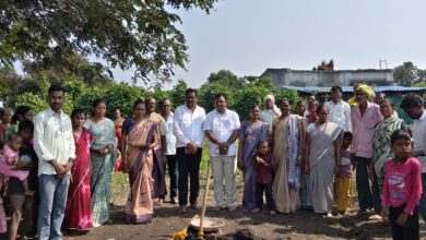Photo of माजी जि.प.अध्यक्ष अजय कंकडालवार यांच्या हस्ते तुमुरगुंडा येथील माता मंदिर बांधकामाचे भूमिपूजन