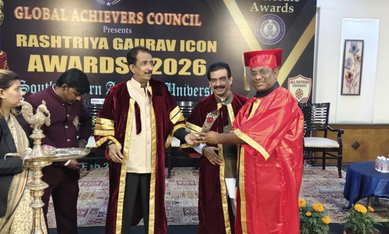 Photo of जि.प.माजी अध्यक्ष अजयभाऊ कंकडालवार यांना डॉक्टरेट पदवी बहाल