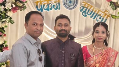 Photo of ॲड.पंकज व ॲड.मृणाली यांचा विवाह सोहळा उत्साहात संपन्न : संतोषभाऊ ताटीकोंडावार यांची उपस्थिती