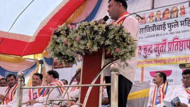 Photo of येनापूर ( किष्टापूर टोला) येथे पंचशील बुद्धविहाराचे लोकार्पण : जनतेत अहिंसेचा संदेश रुजवा – अजय कंकडालवार